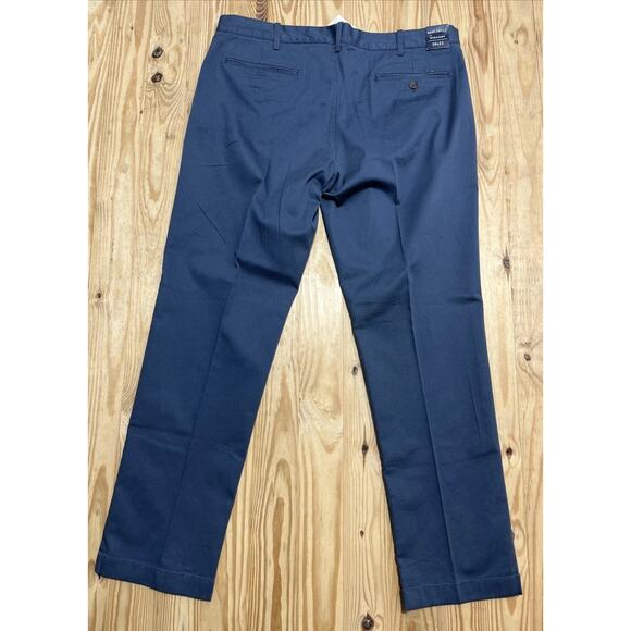 J.Crew Mens 38x32 Navy Blue Mercantile Flex Straight Leg Chino Pants NWT - Picture 2 of 7